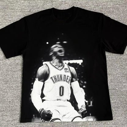 Playera Retro Vintage - Russell Westbrook Thunder