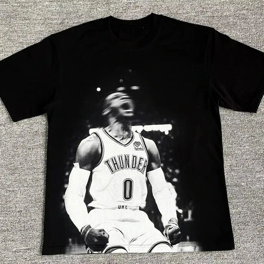 Playera Retro Vintage - Russell Westbrook Thunder