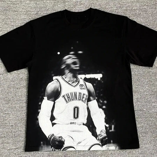 Playera Retro Vintage - Russell Westbrook Thunder