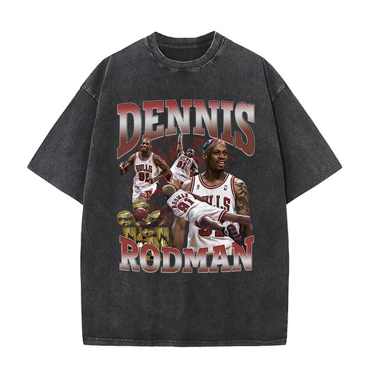 Playera Vintage Dennis Rodman – Edición Retro Bulls